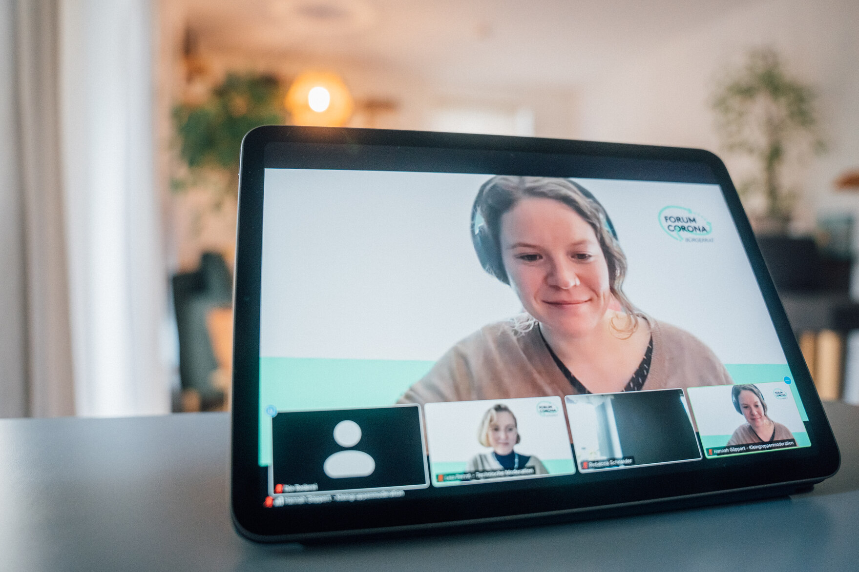 Bürgerräte auf einem Ipad