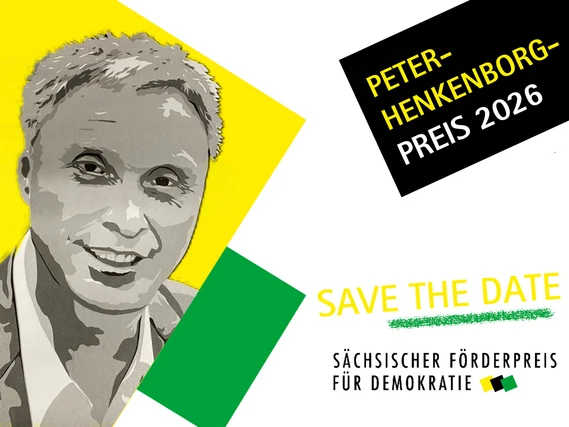 Grafik mit einem Porträt von Peter Henkenborg und der Aufschrift »Peter-Henkenborg-Preis 2026. Save the date«