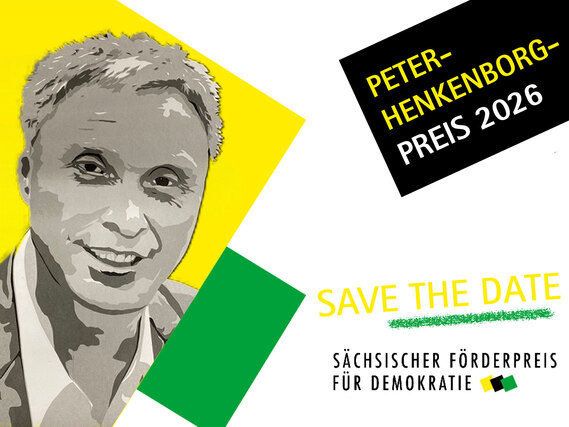 Grafik mit einem Porträt von Peter Henkenborg und der Aufschrift »Peter-Henkenborg-Preis 2026. Save the date«
