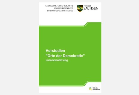 Titelbild der Zusammenfassung der Vorstudien für die Orte der Demokratie