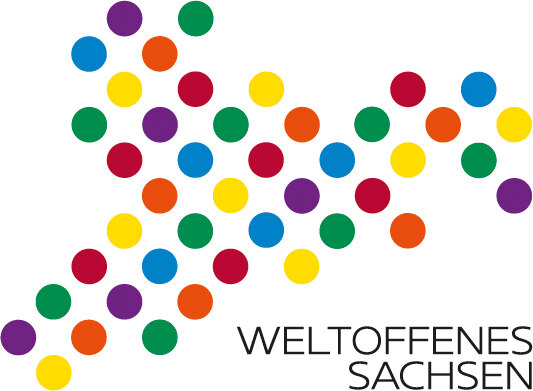 Das Bild zeigt das Logo des Förderprogramms Weltoffenes Sachsen.